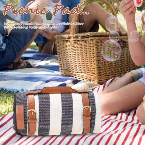Outdoor Camping Mat Waterproof Moistureproof Beach Blanket Lawn Games Picnic Pad Foldable Portable Beach Home Travel Mattress