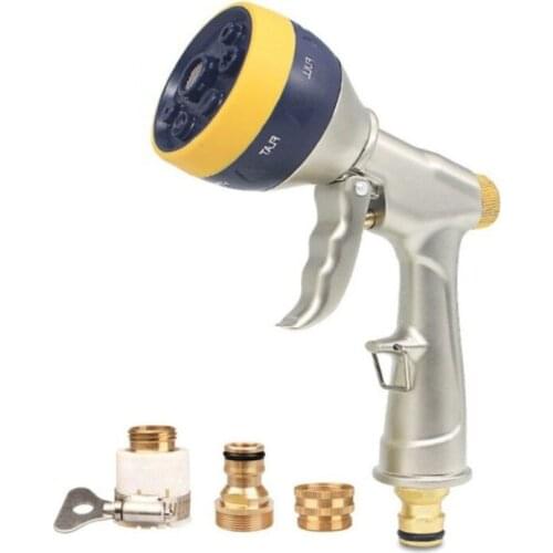 Dropshipping High-pressure Metal Water Spray Gun Car Washer Hose Nozzle Home Garden Watering Sprinkler Water Gun Cleaning Tools