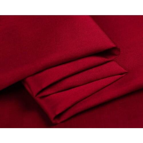 Silk Wool Twill Fabric140cm width 32mm/48%Silk+52%Natural Silk Fabric Suits Plush Fabric Wedding Party Dress Fabric 01 China Red