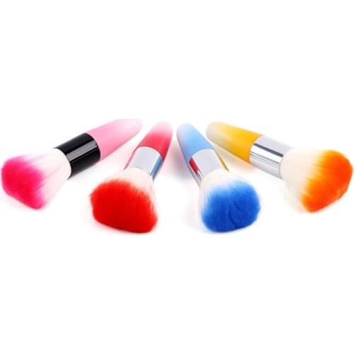 Nail Art Dust Remover Brush Cleaner Acrylic UV Gel Rhinestones Makeup Brush Tool