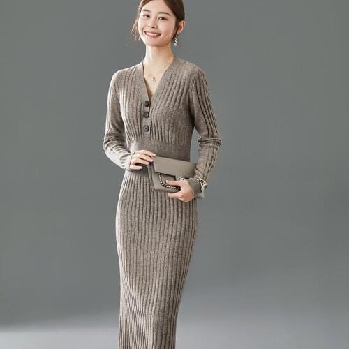 WANWANAPRCOT Fashionable Knitted Dresses