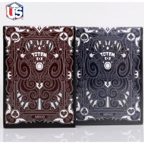1 Deck Totem Blue Or Red Unbranded Deck Playing Cards Poker Size USPCC Limited Editon Sealed Magic Props