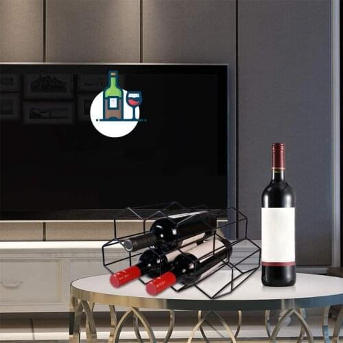 3 Tier Metal Wine Racks Countertop Wine Rack for Counter Home Pantry Cabinet