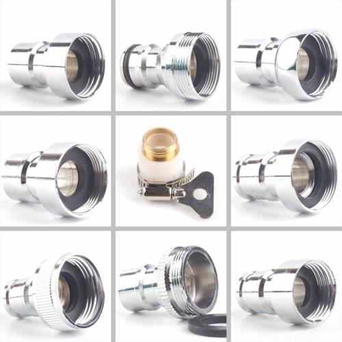 2pcs Washing Machine Adaptor Garden Hose Connectors Water Tap Adaptors Male Thread Joint Tube Fittings House Hold Pipe Adaptor