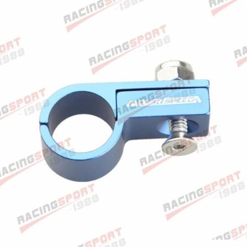 6AN AN6 6AN 14.3mm ID Hose Line Clamp Aluminum Blue