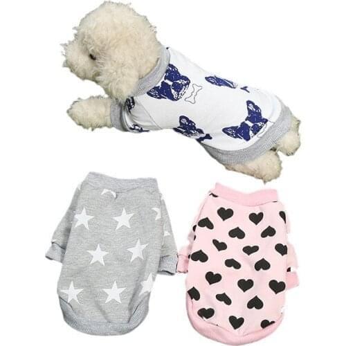 Cat Dog T-shirt Spring Autumn Winter Dog Clothes Hoodies Tee Shirt Coat Pomeranian Maltese Bichon Poodle Schnauzer Clothing