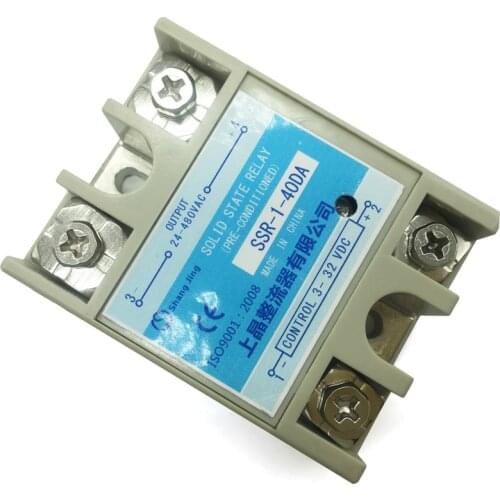 Good quality reputation 40A DC control AC SSR solid state input 3~32VDC output 24~480VA low loss contactless switch function