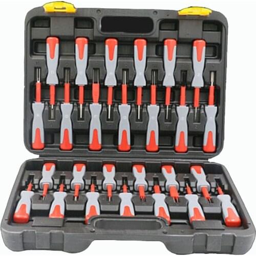 Car Terminal Disassembly Release Tool Automotive Wire Harness Pin Ejector Plug Remover Unlock Tools Kit Auto Navigation Repair