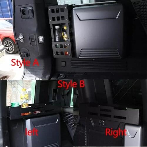 For Land Rover Defender 110 2020-2022 Car Rear Trunk Tail Storage Basket Aluminum Alloy Car Interior Accessories 3 Style