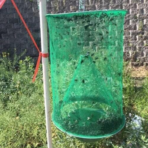 Fly Trap Ranch Reusable Catcher Killer Cage Net Pest Bug Catch Hanging Horse Fly tool