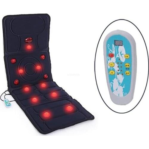 Household multi-function electric heating body massager healthcare pillow full-body massage mattress pad waist, neck massager