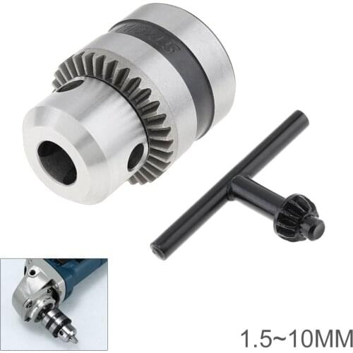 Mini Drill Chuck & Drill Chuck Adapter Micro JTO Taper Mounted Drill Chuck and Wrench W/ Chuck Key for Power Tools Accessories