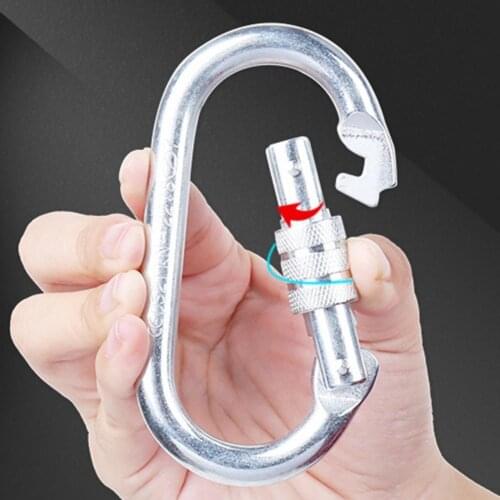 Rust-free Sturdy O-shaped Anti-fall Locking Carabiner for Rappelling