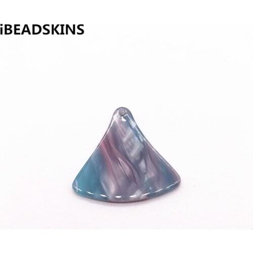 New arrival! 35x34mm LT blue 50pcs/lot acetic acid sector charms for earrings accessories/Earring parts Jewelry Findings making