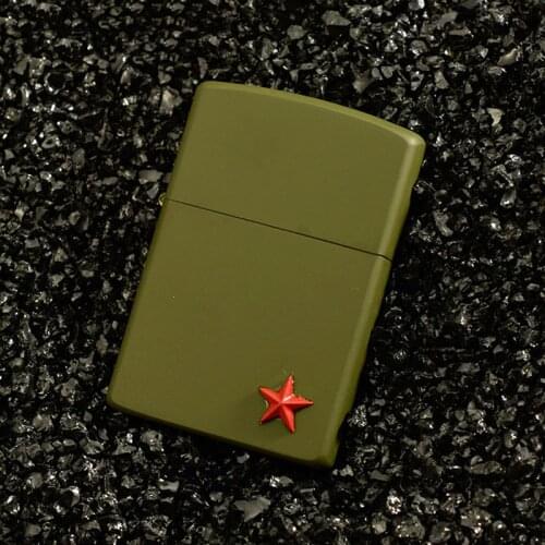 Original Zorro Gasoline Lighter Five Star Carving Collection Creative Windproof Kerosene Cigarettes Lighters Nostalgic Smoking