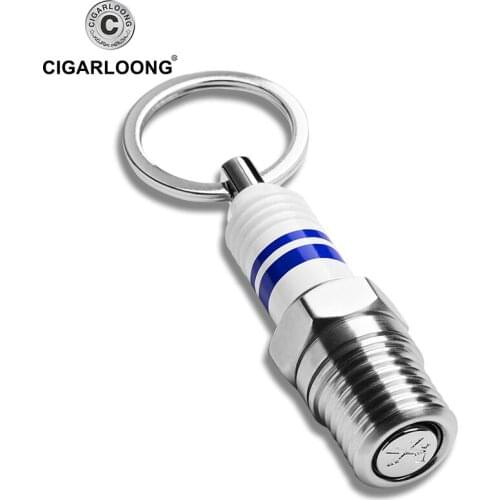 Cigar Punch Opener Cigar Cutter Drill Mini Cigar Cutter Scissors Portable Pocket Chain Cut Cigar Accessories Tool CL-1901