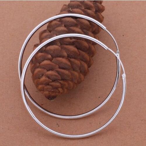 Silver plated earrings , silver fashion jewelry earrings yi yi is unripe brightness circle /bwjaknqa divamaca AE570