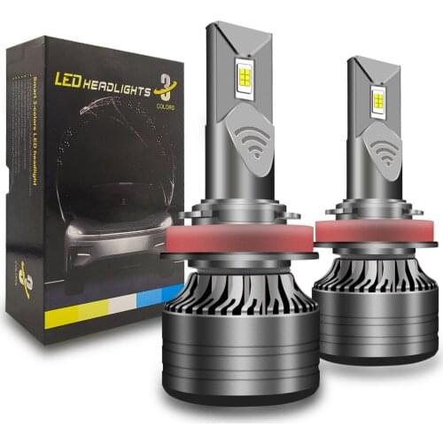 Raych LED H7 Car Headlight H1 H3 H8 H9 H11 LED Lamp For Car CanBus Ready Error Free CSP LED Car Fog Light 9005 9006 HB3 HB4