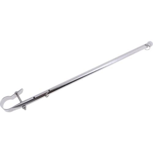 39cm Flag Staff Pole Stainless Steel Rail Clamp Mount for Boat Marine Yacht