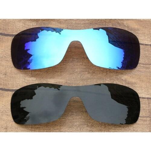 Vonxyz 2 Pieces Ice Mirror & Grey Green Polarized Replacement Lenses for-Oakley Antix Frame