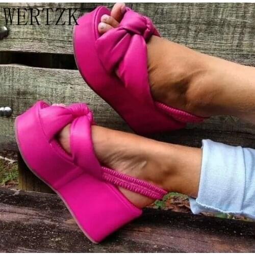 Wertzk Womens High-heeled Shoes