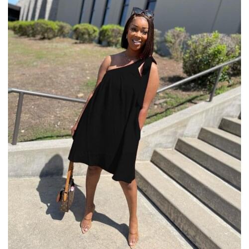 Yzfebr Solid Summer Dresses