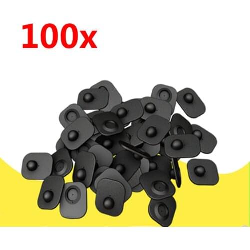 100Pcs/set 8.2mhz Anti-theft RF Tags Hd Tags for Supermarket Store Mall EAS Security Mini Square Hard Tag