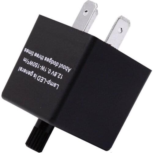 3pins Car Motorcycle LED Flasher Relay 12V Universal Electronic Adjustable Freauency LED Turn Signal Light Blinker Flasher Relay