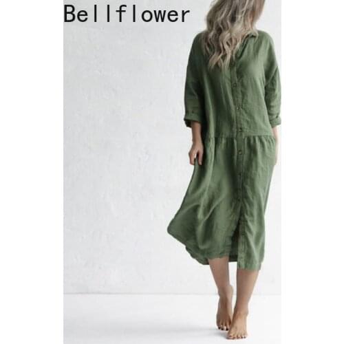 Модные платья-рубашки BellFlower China At AliExpress