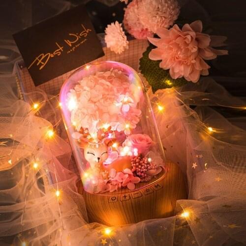 Artfunning Wishing streamer bottle Bluetooth audio night light birthday gift usb rechargeable led bedside table lamp