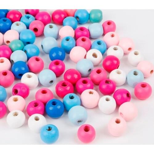 6mm/8mm/10mm/12mm/14mm DIY Hot Round Beads Wooden Beads Loose Beads for Jewelry Making Bracelet Necklace Accessories Wholesale