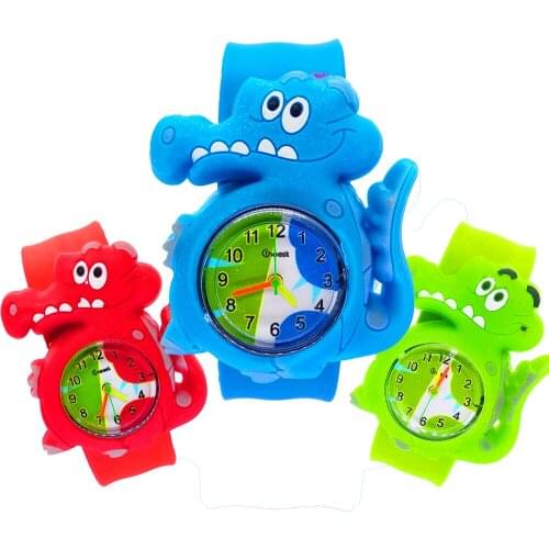 Cartoon Crocodile Watch Children Boys Kids Watches Students Sports Clock Children Watch Girls Wristband Child Quartz Wristwatch