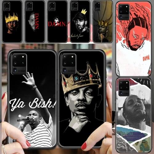 Kendrick Lamar kenny Rapper Phone case For Samsung Galaxy Note 4 8 9 10 20 S8 S9 S10 S10E S20 Plus UITRA Ultra black 3D prime