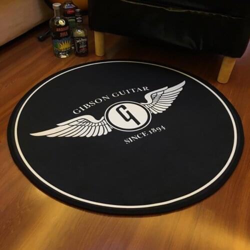 Rock Wing Printed Area Rug Roll Printed Room Area Rug Floor Carpet for Living Room Bedroom Hotel Decorative Round Rug Bedroom