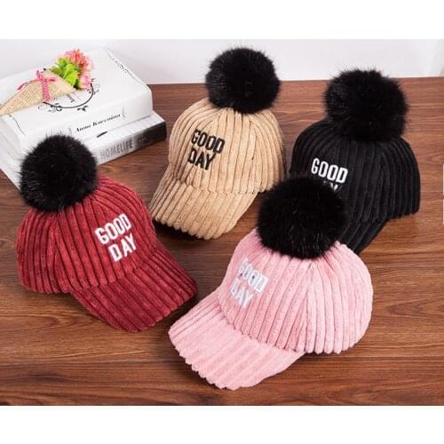 Kids hat baby hat for girl winter hats for girls hats for boys mother kids winter hats matches baseball cap