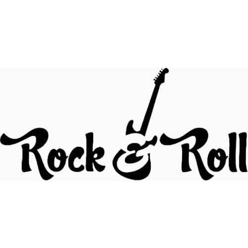 Personality Fashion Rock N Roll Guitar Music Studio Cool Decoration Accessories PVC Reflective Auto Motorcycle Sticker