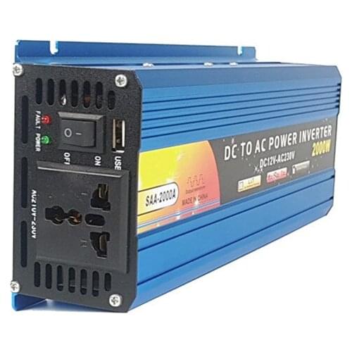 24V to 220V 2000W correction wave inverter car inverter with USB car refrigerator inverter