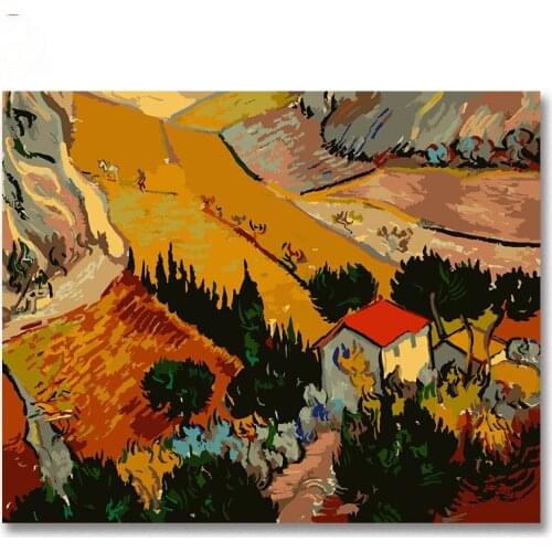 Painting by numbers art paint by number Van Gogh Oil Painting Linyi Digital Painting DIY Painting Color Filling Manual picture