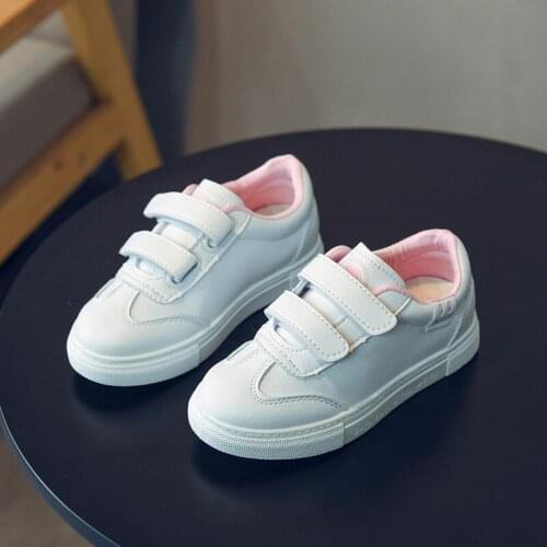 Boys Sneakers Kids Shoes Baby Girl Toddler Shoes Fashion Brand White Leather PU Casual Light Soft Sport Running Childrens Shoes