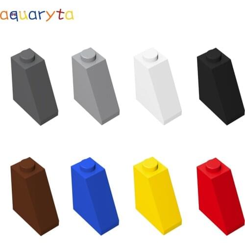 Aquaryta 40pcs Building Block Parts Slope Brick 2x1x2 Compatible With 60481 DIY Educational Assembles Particles Toy for Teens