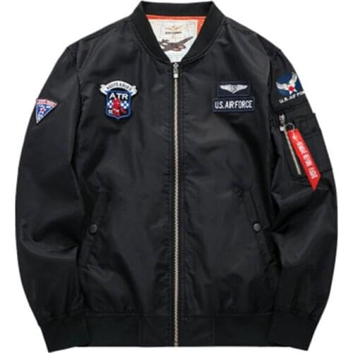 Autumn Air Force Pilot Jacket Mens Tide Brand Mens Casual Jacket Large Size Mens American Baseball Suit AK001