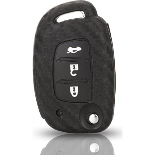Kutery 3 Buttons Remote Car Key Cover Case Silicone protect shell For Hyundai Creta Solaris i30 ix35 Tucson Elantra Santa fe