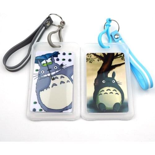 Cartoon Cute Cool Transparent Keychain Credit Bank Card Protective Case ID Card Holder Student Bus Card Card Cover Gift