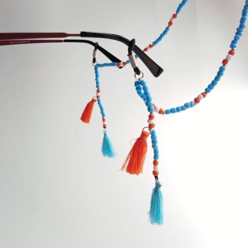 2019 new design eyeglass bead chain with china knot fringe spectacle eyeglass with pendant