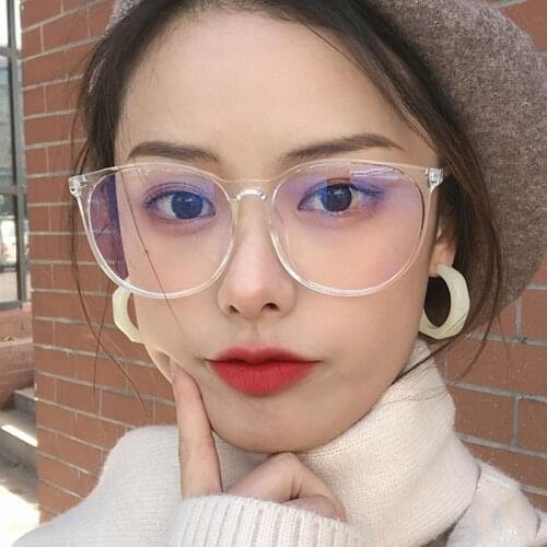 Anti Blue Light Glasses Blocking Filter Round Computer Glasses Men Women Super Light Frame Eyeglasses Pink Clear Spectacles