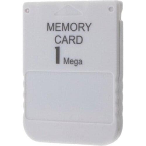 PS1 Memory Card 1 Mega Memory Card For Playstation 1 PS1 PSX Gamer Useful Practical Affordable White 1M 1MB Super Memory Card