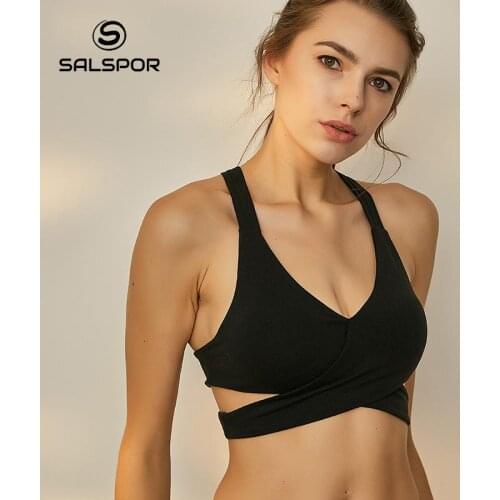 SALAPOR Strapped Women Summer Top Workout Crop Top Tank Top Bra Breathable Sports Bra Fashion Tops Women 2021