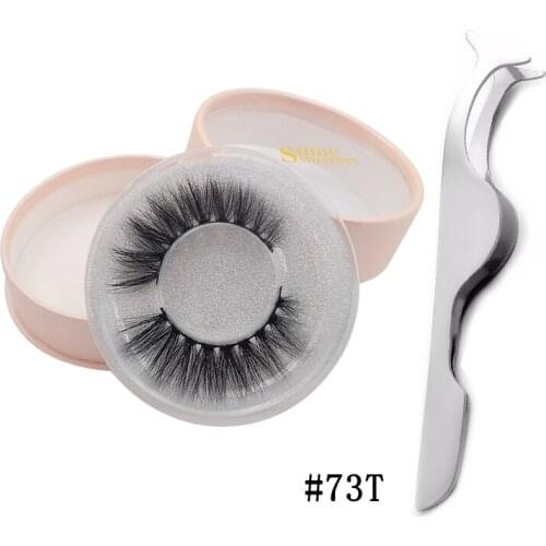 SHIDISHANGPIN 1 Set 3d mink lashes natural soft mink eyelashes false eyelashes gorgeous packing with eyelash extensions tweezers