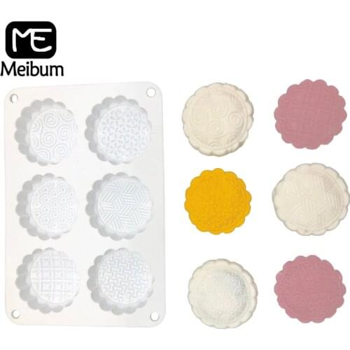 Meibum Mooncake Mold Silicone Cake Mould Mid Autumn Festival Pastry Baking Tools Mousse Dessert Decorating Pan Soap Making Form