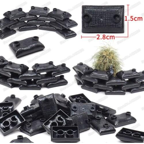 Military Black Sandbag Building Blocks Figures Special Forces Assembly Army Weapons Equipment Ww2 Moc Child Christmas Gifts Toys